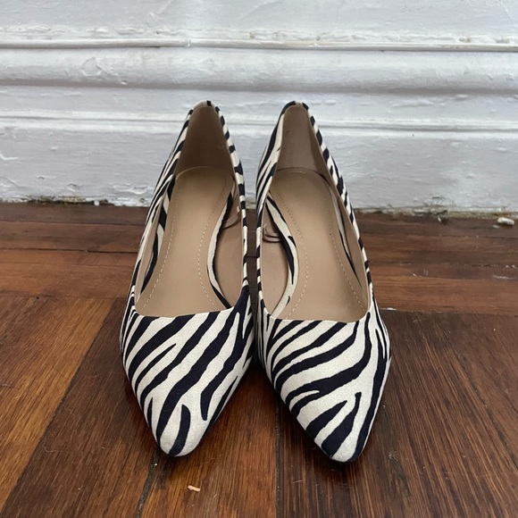 H&M Zebra Print Heels Size 8.5 - Picture 4 of 10